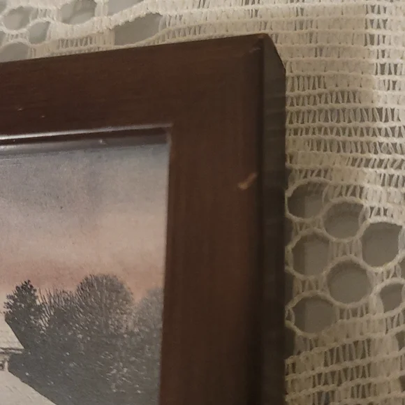 Vintage Winter Cabin Print - Picture 12 of 13